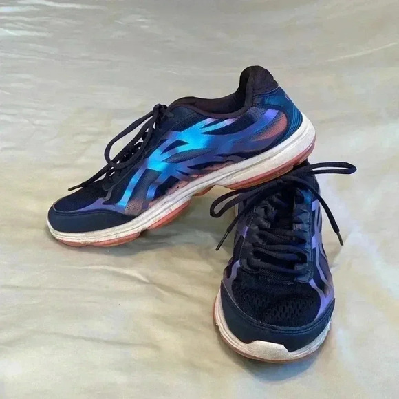 Ryka Devotion Plus 3 Woman’s Walking Shoe Size 9.  Navy Blue & Iridescent Detail - Picture 1 of 16
